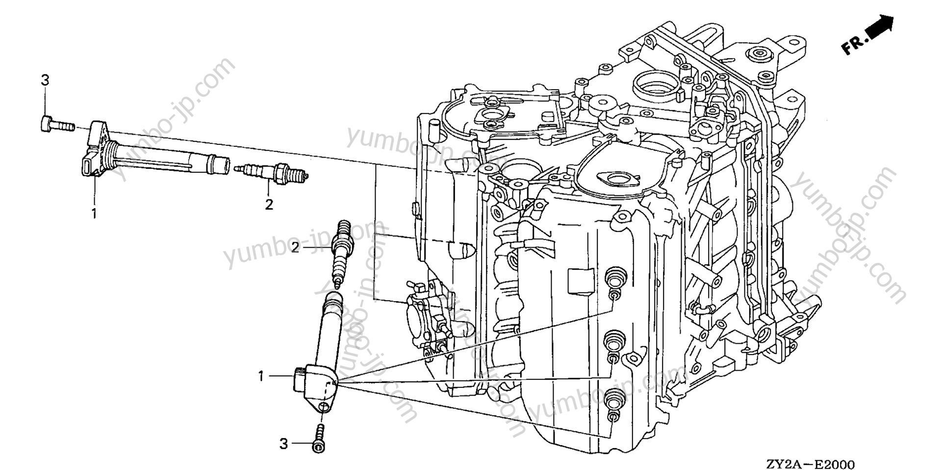 SPARK PLUG for Marine Diesel HONDA BF200AK0 XCA 