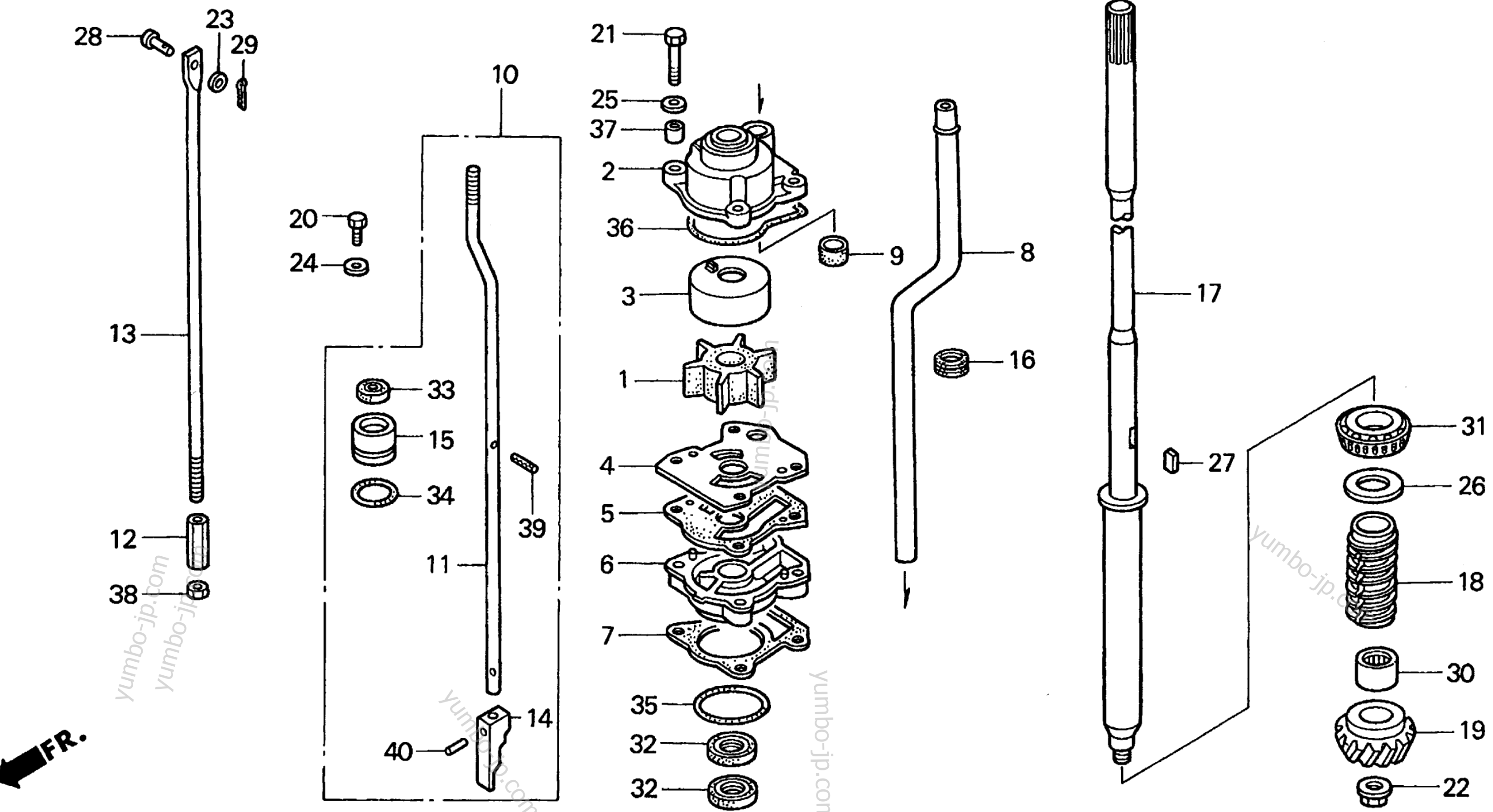 Honda 19223-ZV5-000 Liner Pump 