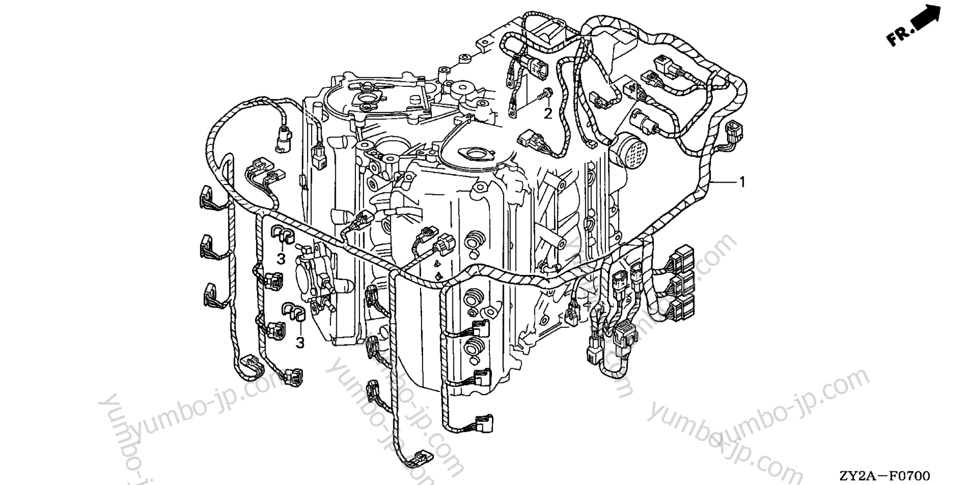 Проводка для стационарных двигателей HONDA BF200A6 XA 