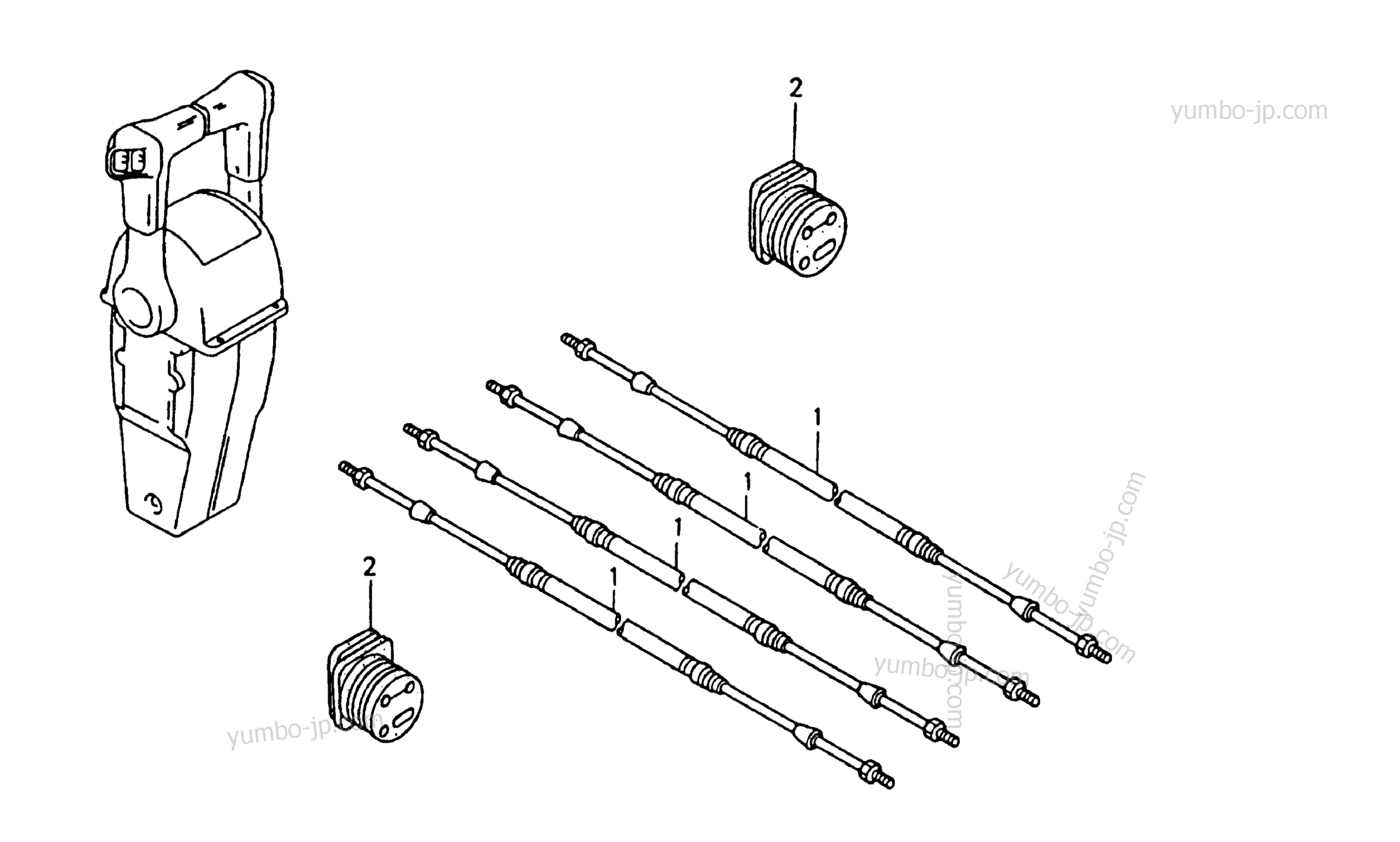 Устройство дистанционного управления / Компоненты (DUAL) для стационарных двигателей HONDA BF90AX LRTA 