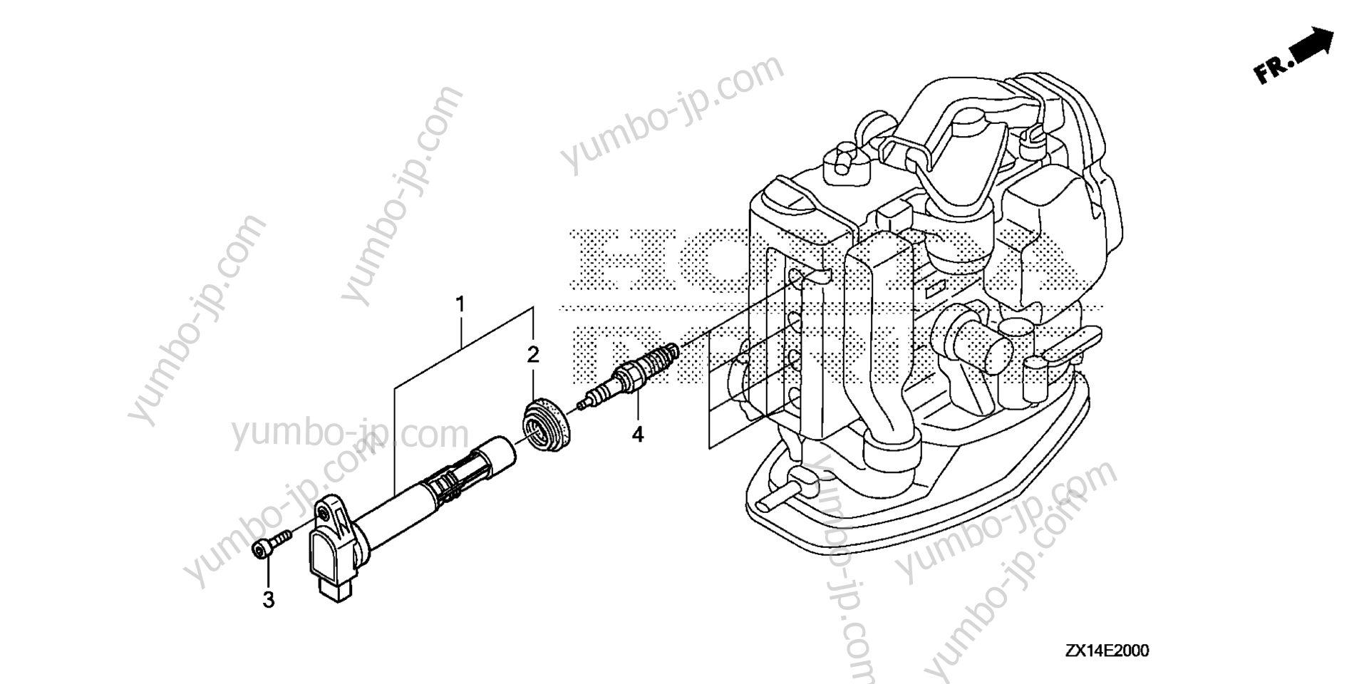 IGNITION COIL / SPARK PLUG для стационарных двигателей HONDA BF115D XCA 