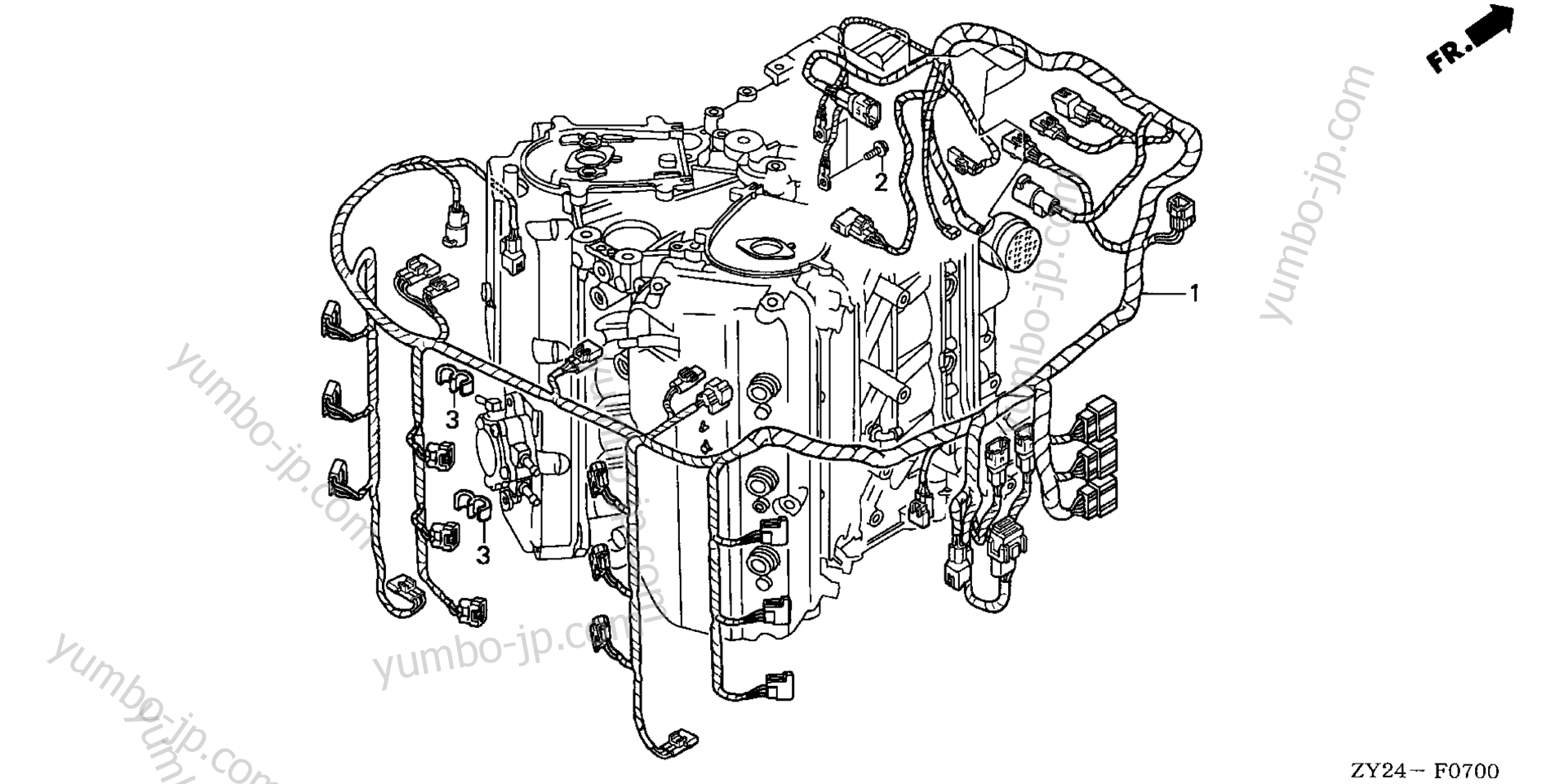 Проводка для стационарных двигателей HONDA BF225A2 XXCA 