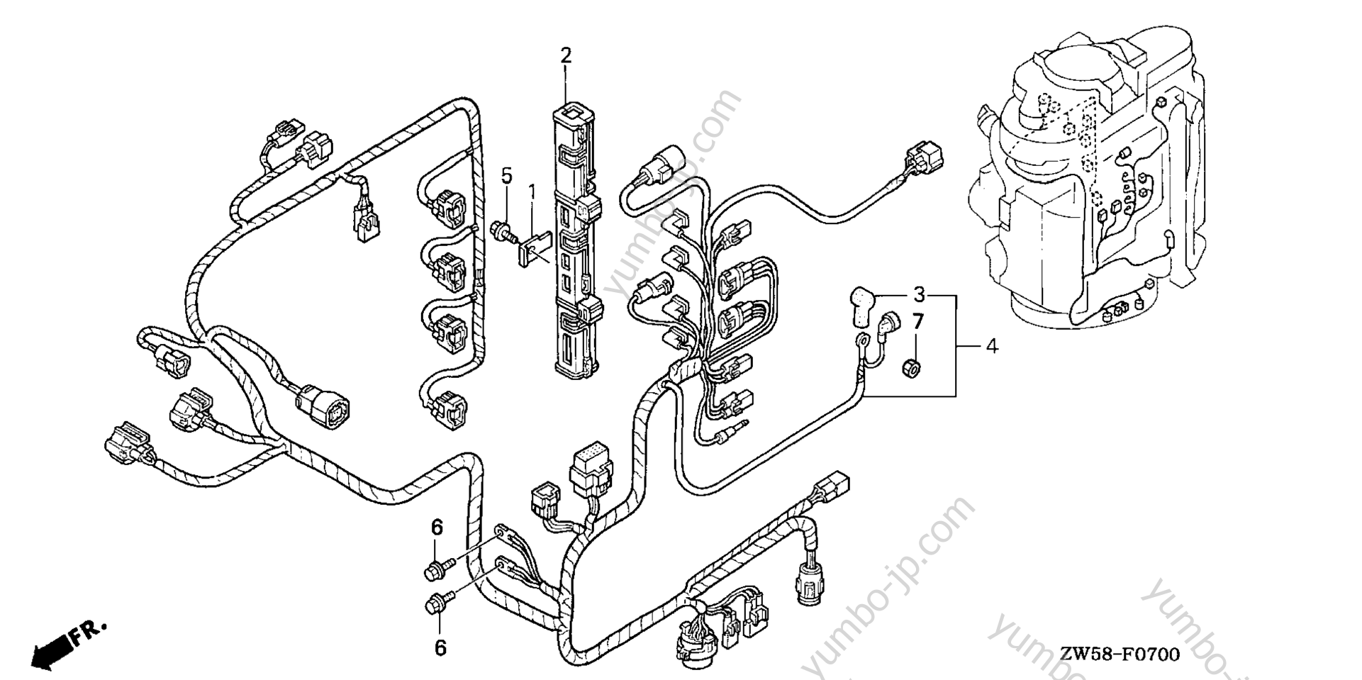 Устройство дистанционного управления / Кабеля управления для стационарных двигателей HONDA BF115A4 LCA 