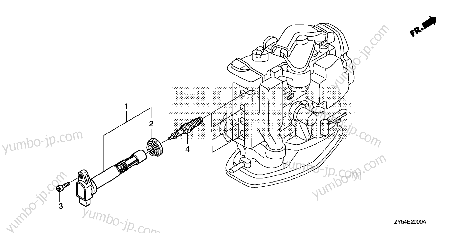 IGNITION COIL / SPARK PLUG для стационарных двигателей HONDA BF150A4 XCA 