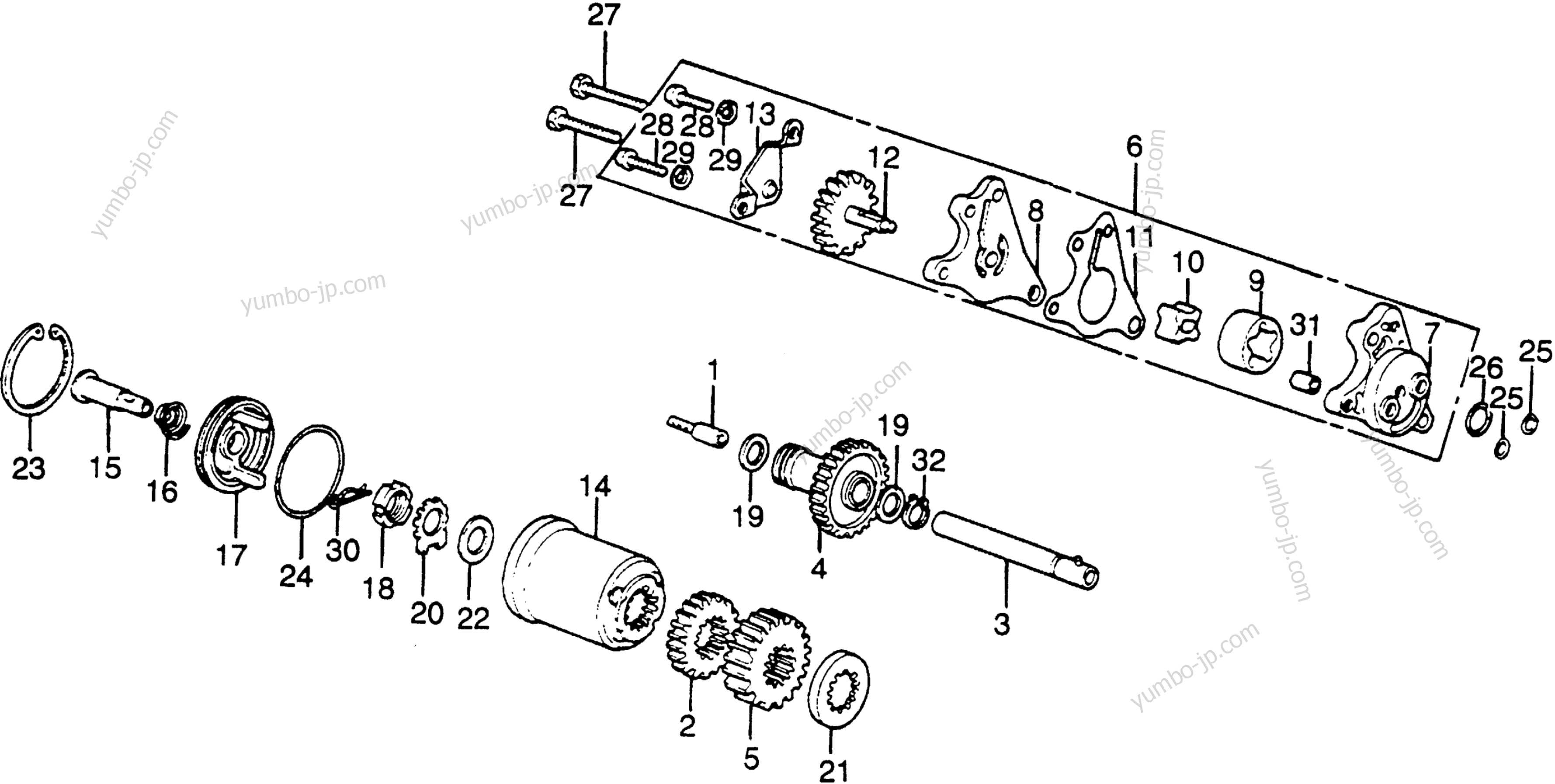 OIL PUMP / OIL FILTER для мотоциклов HONDA XL350 A 1978 г.