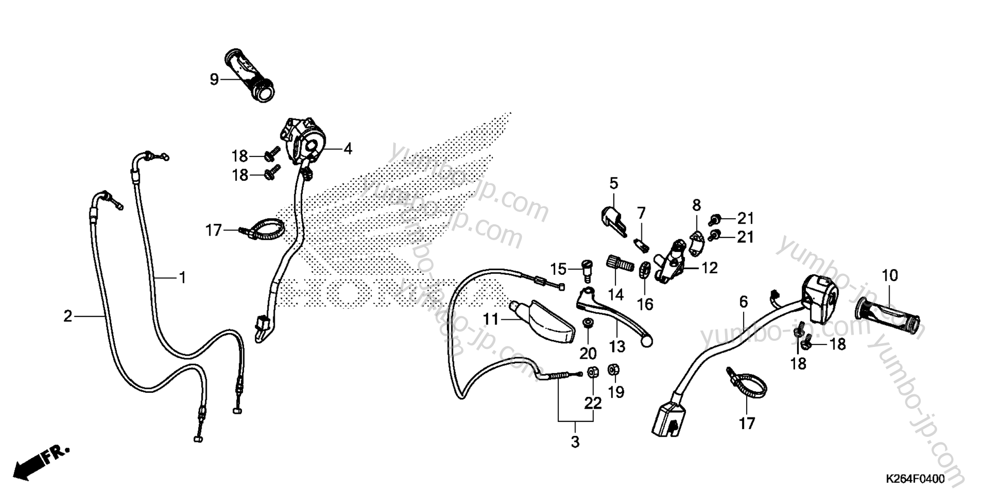 HANDLE LEVER / SWITCH / CABLE для мотоциклов HONDA GROM125 2AC 2015 г.