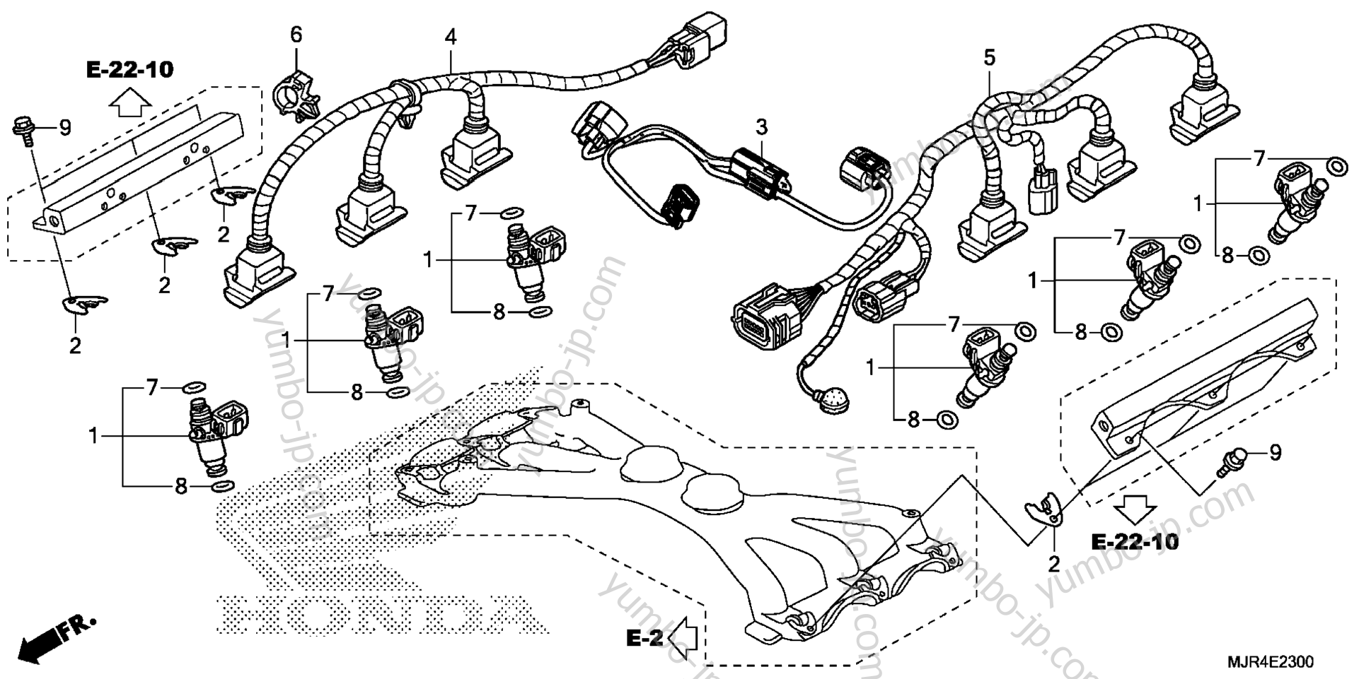 INJECTOR для мотоциклов HONDA GL1800C AC 2014 г.