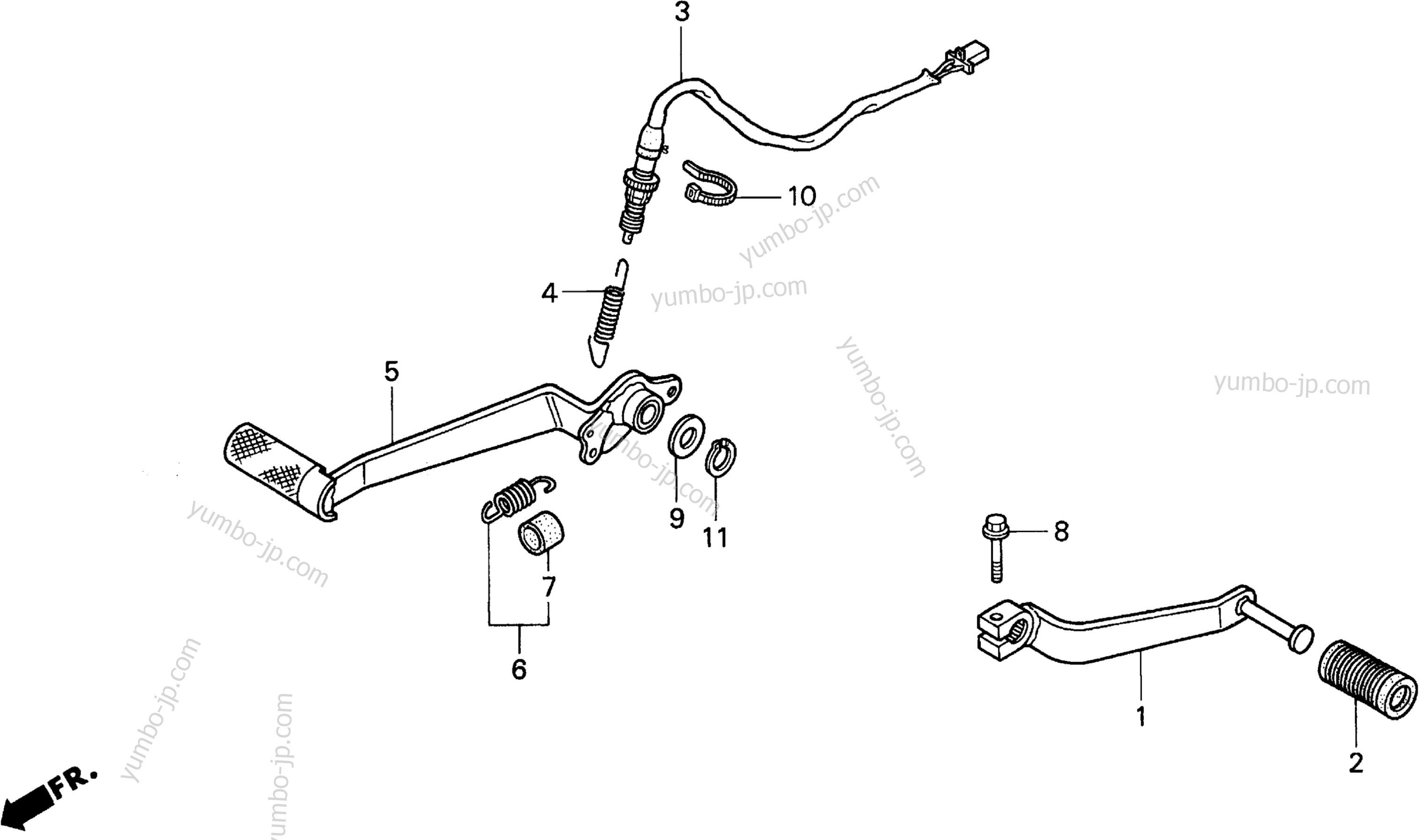 PEDAL для мотоциклов HONDA VFR750F A 1997 г.