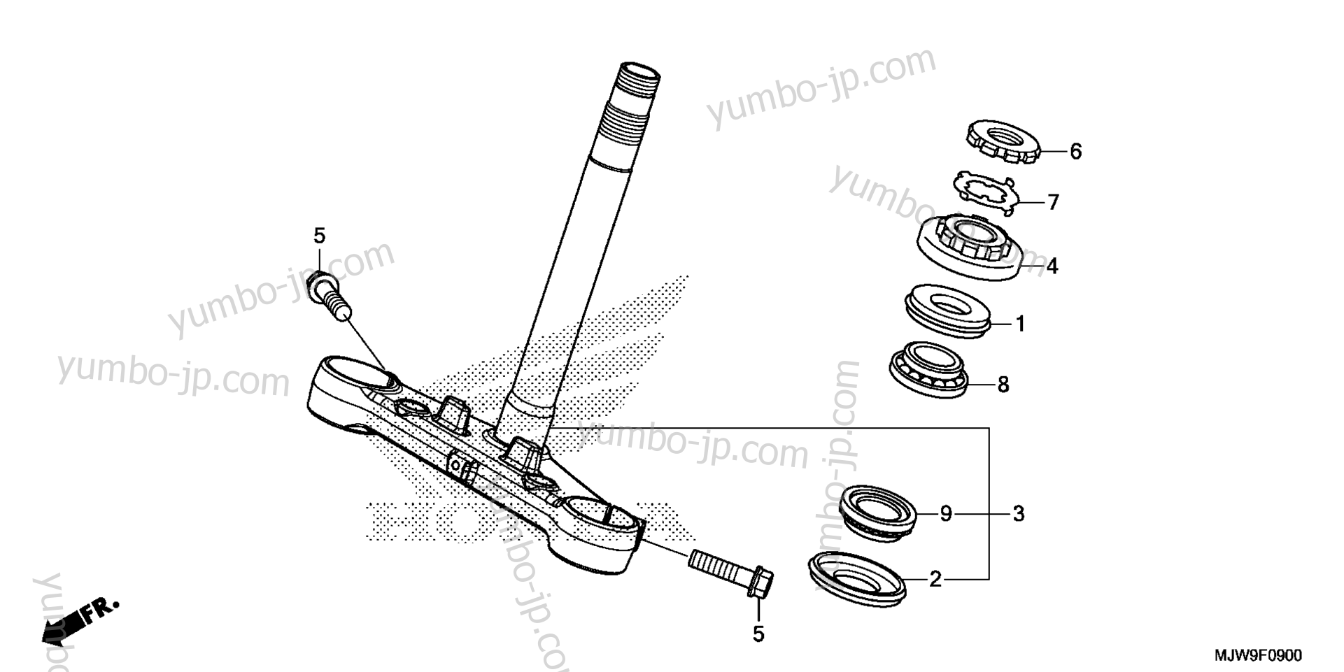 STEERING STEM для мотоциклов HONDA CB500FA AC 2016 г.