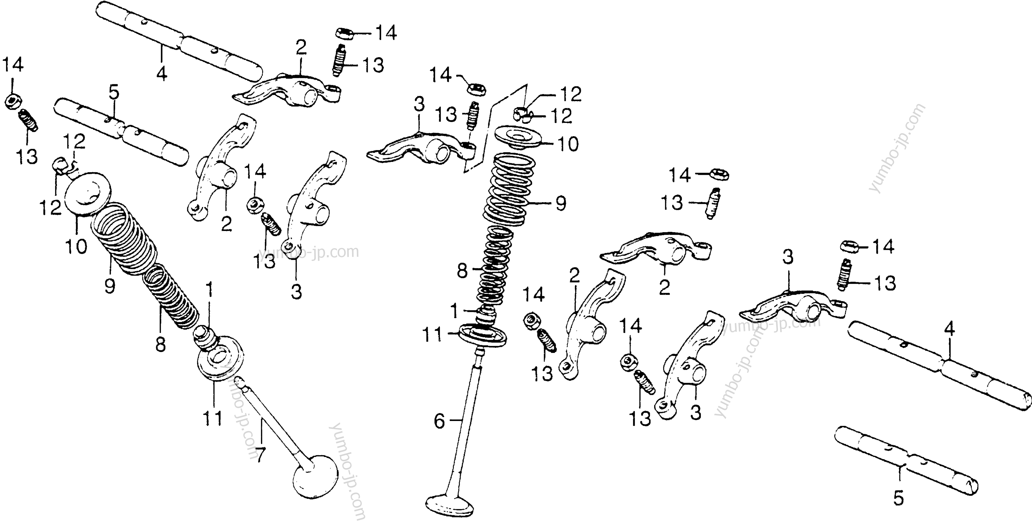 VALVE / ROCKER ARM for motorcycles HONDA CB750F A 1978 year