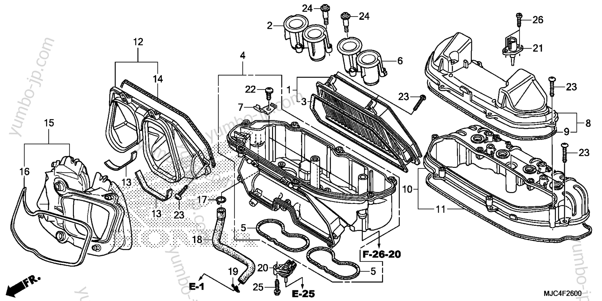 AIR CLEANER для мотоциклов HONDA CBR600RA 7AC 2016 г.