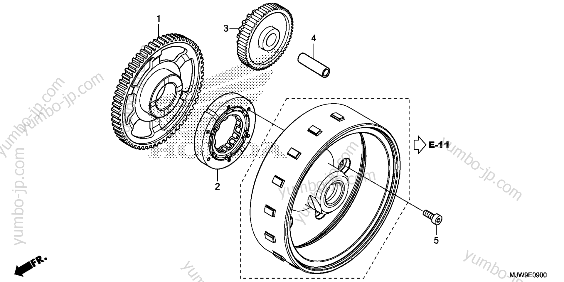 STARTING CLUTCH for motorcycles HONDA CB500FA AC 2016 year