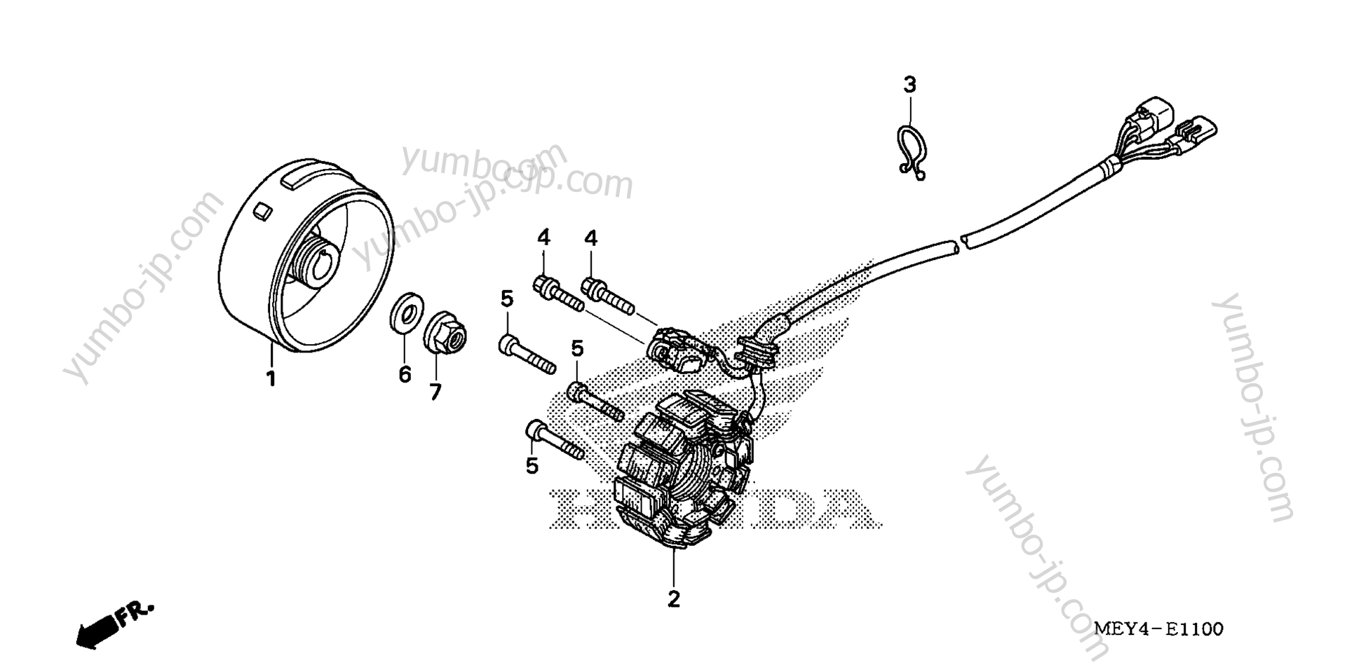 Генератор для мотоциклов HONDA CRF450X AC 2013 г.