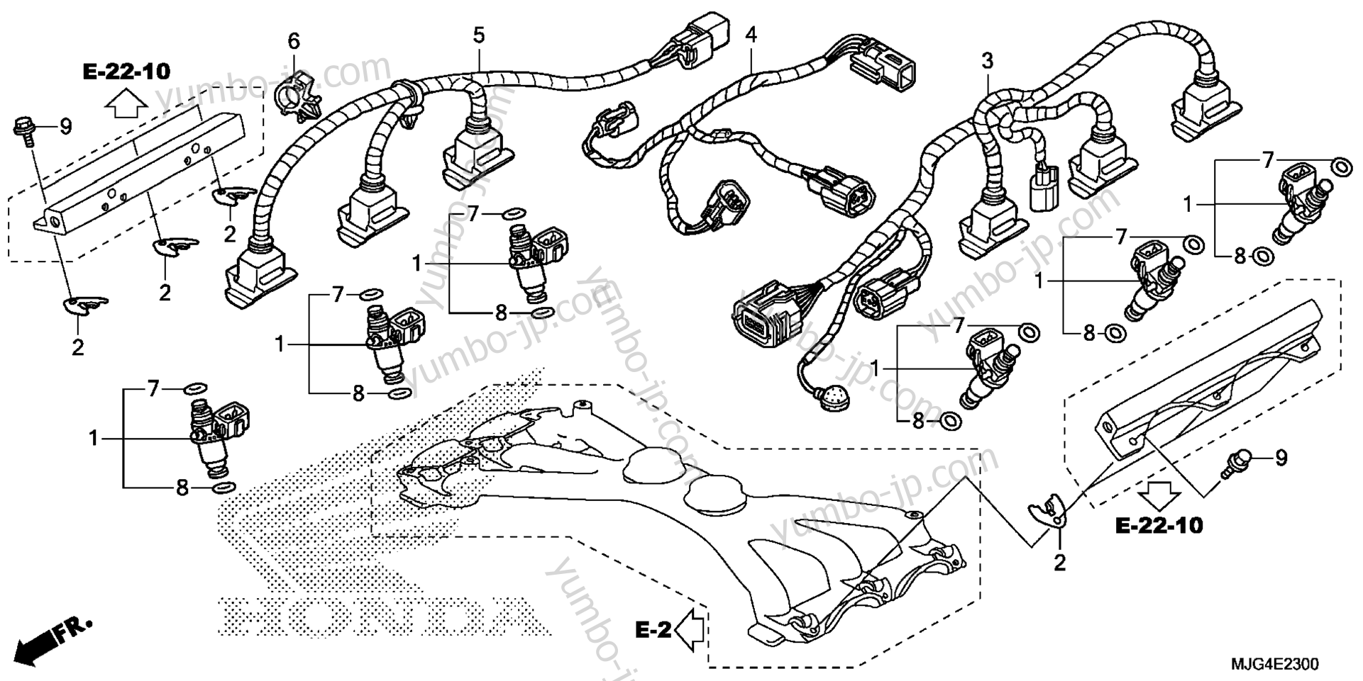 INJECTOR для мотоциклов HONDA GL1800BD 2AC 2013 г.