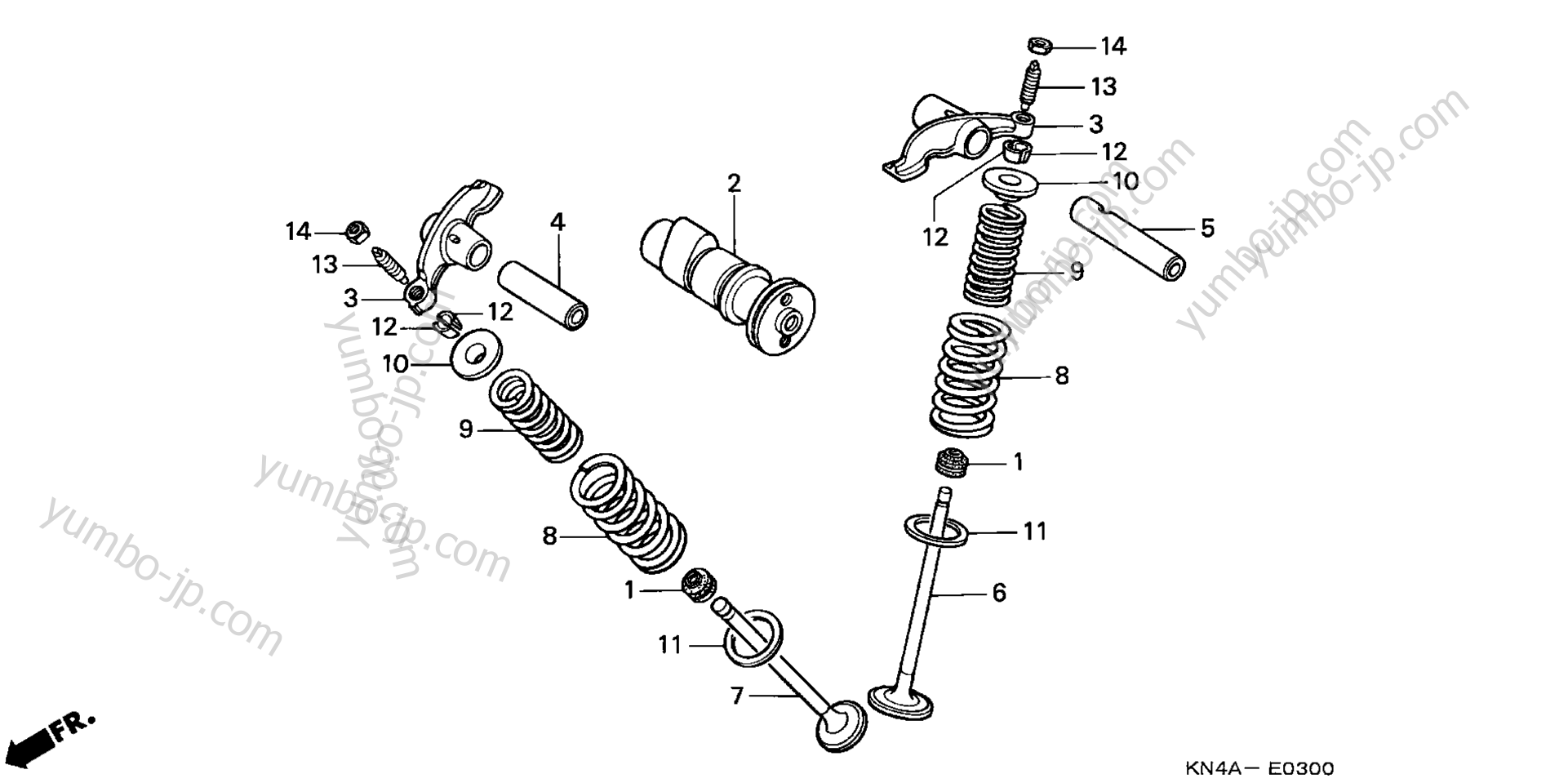 CAMSHAFT for motorcycles HONDA XR100R A 2003 year