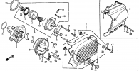 LEFT CRANKCASE COVER / WATER PUMP