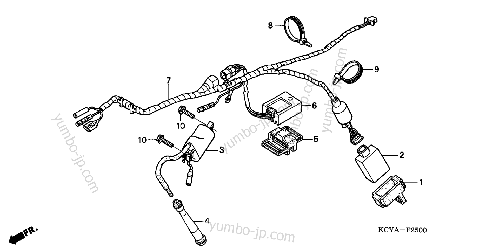 WIRE HARNESS for motorcycles HONDA XR400R A/A 2004 year