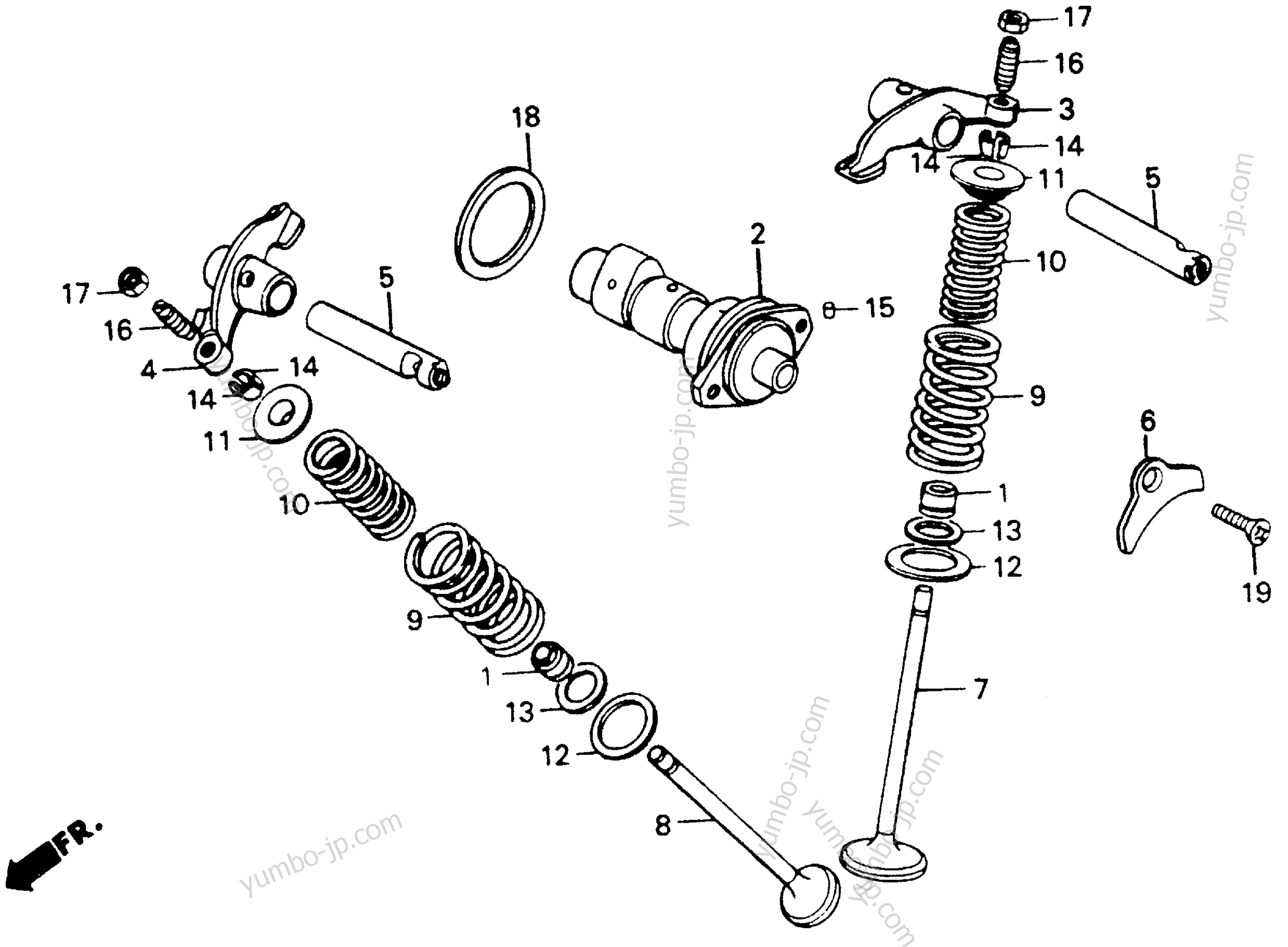 CAMSHAFT for motorcycles HONDA XR200R A 1991 year