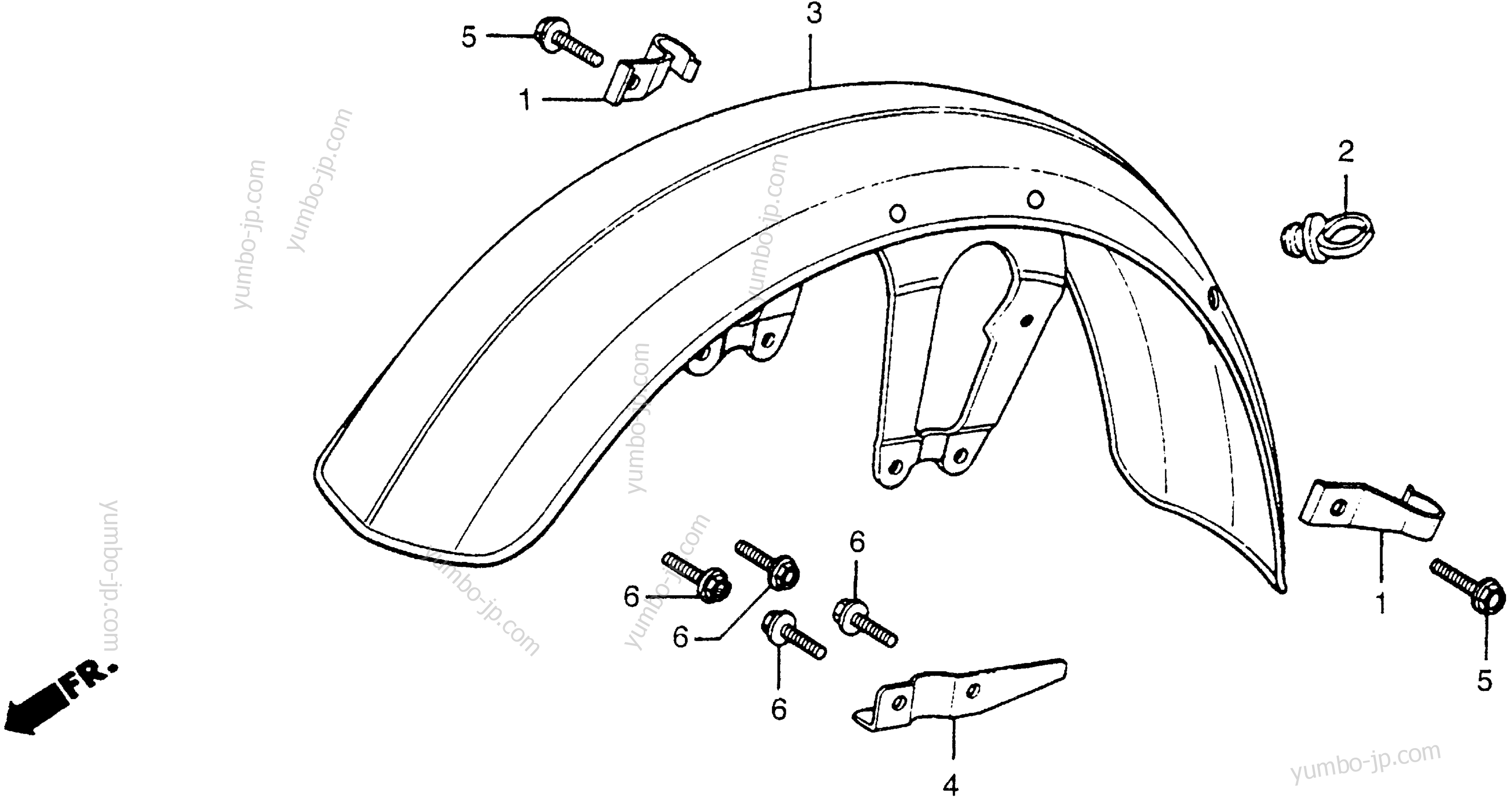 FRONT FENDER for motorcycles HONDA CX500 A 1979 year