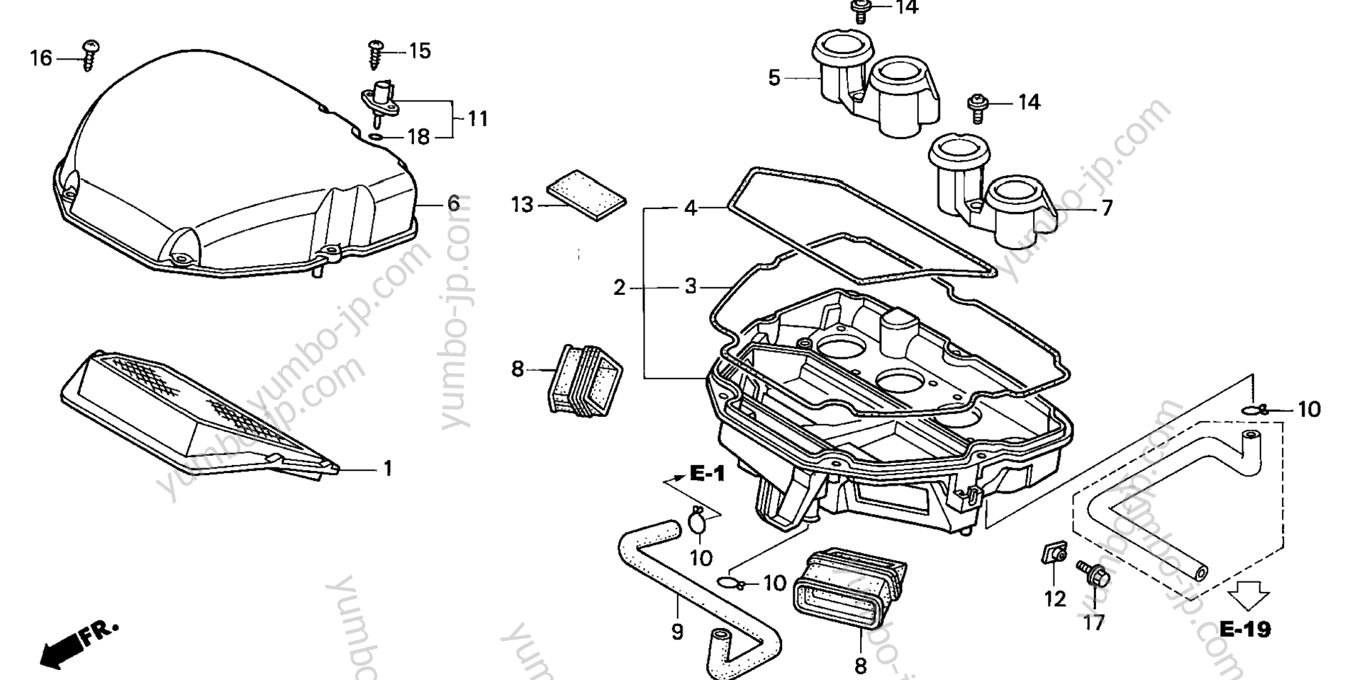 AIR CLEANER для мотоциклов HONDA CBR1100XX A 1999 г.