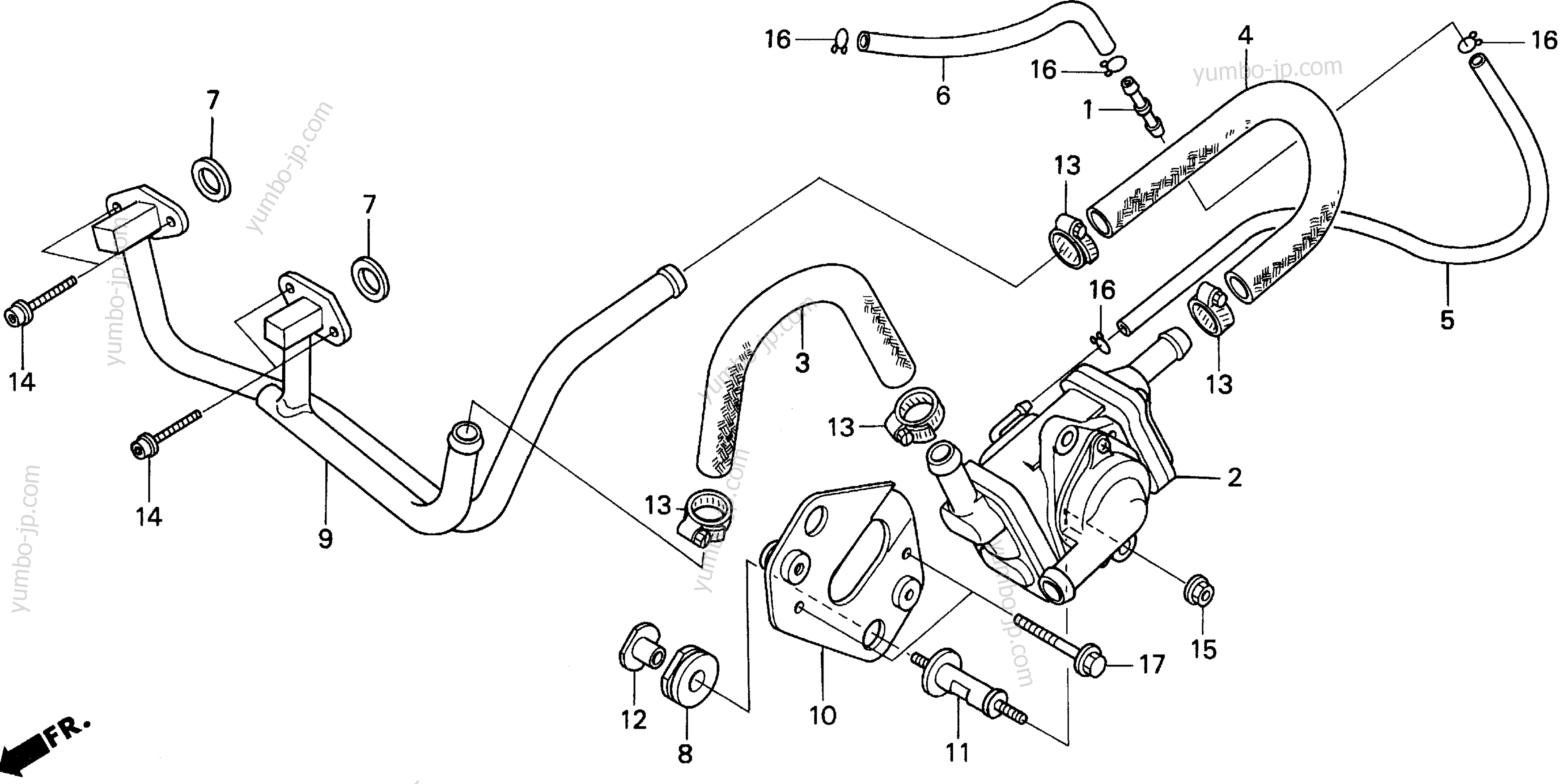 AIR SUCTION VALVE для мотоциклов HONDA XR650L AC 1996 г.