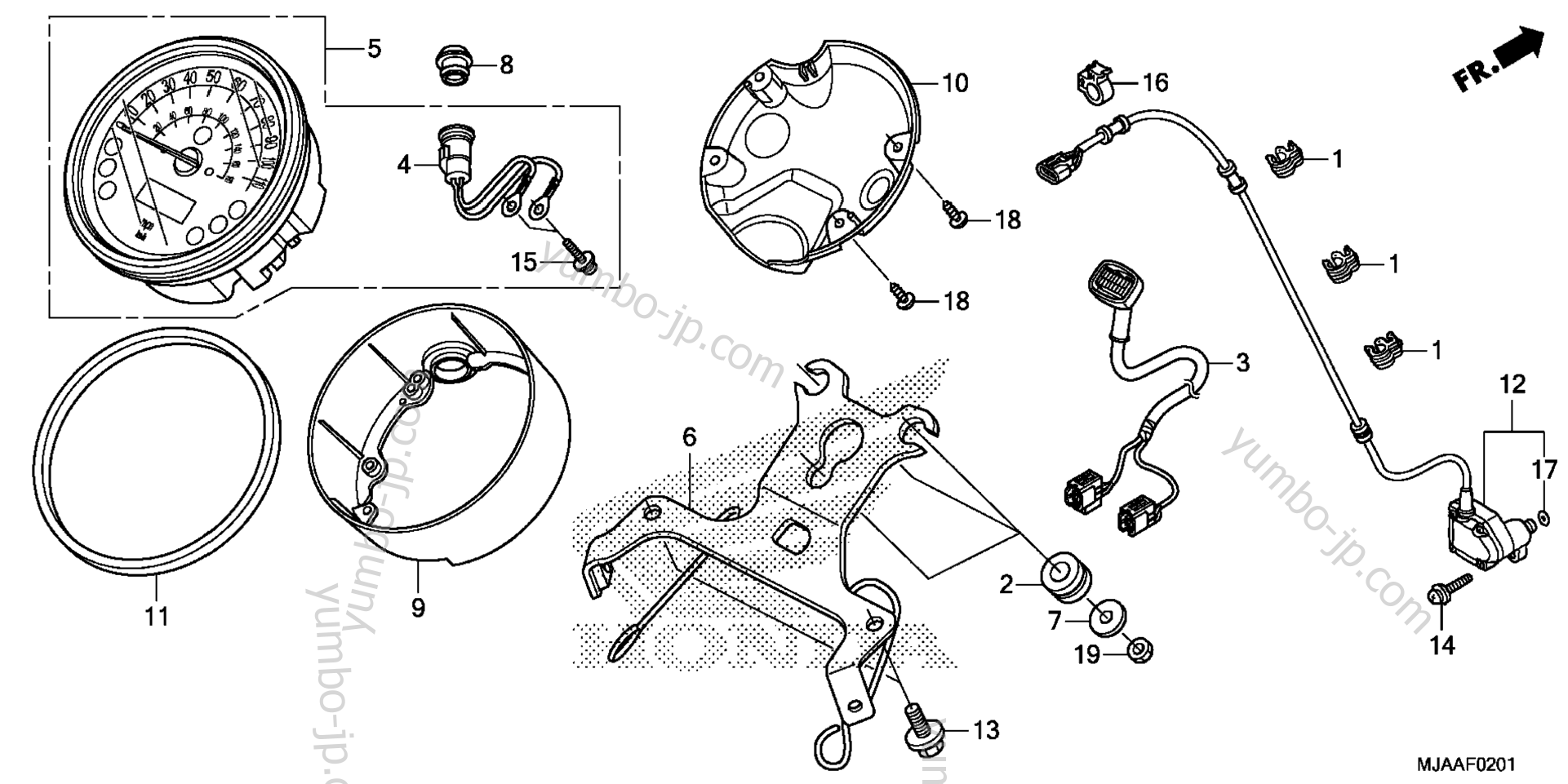 METER (2) for motorcycles HONDA VT750RS AC 2013 year