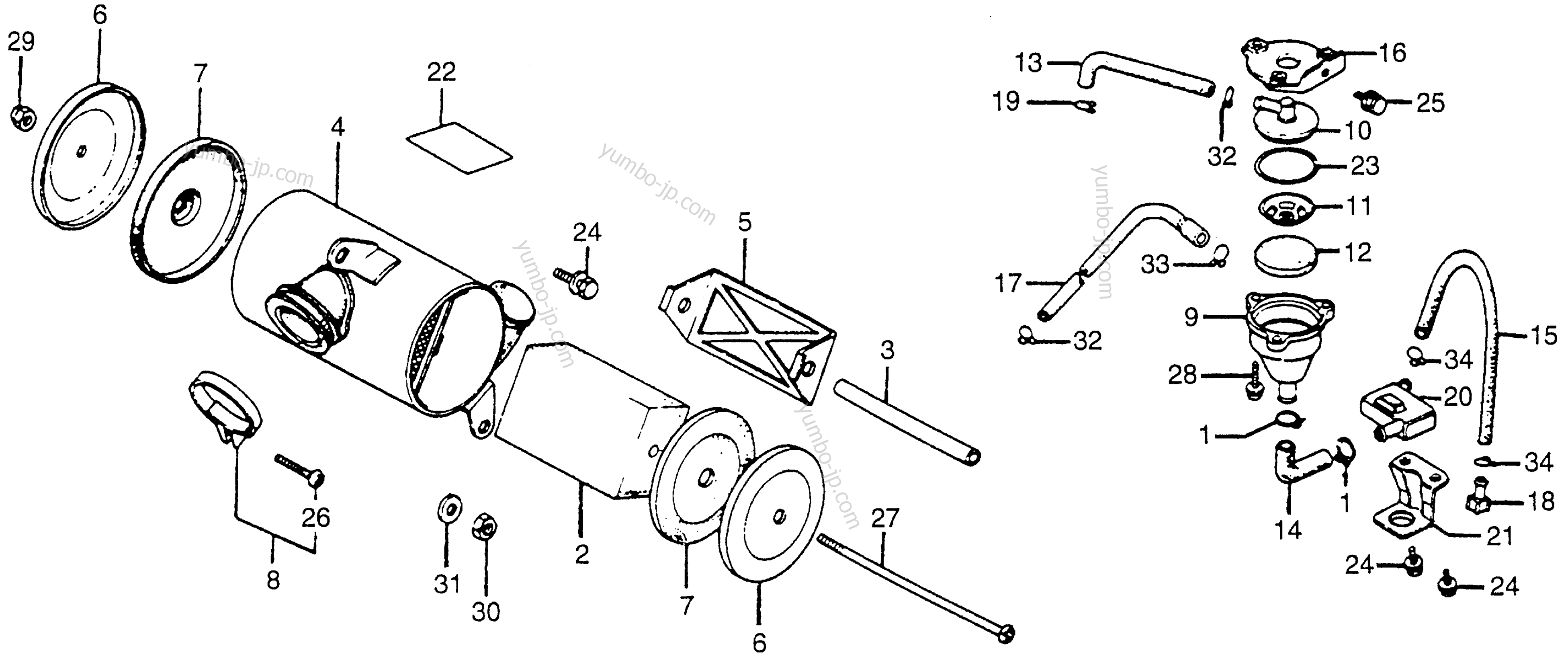 AIR CLEANER для мотоциклов HONDA CT70 A 1980 г.