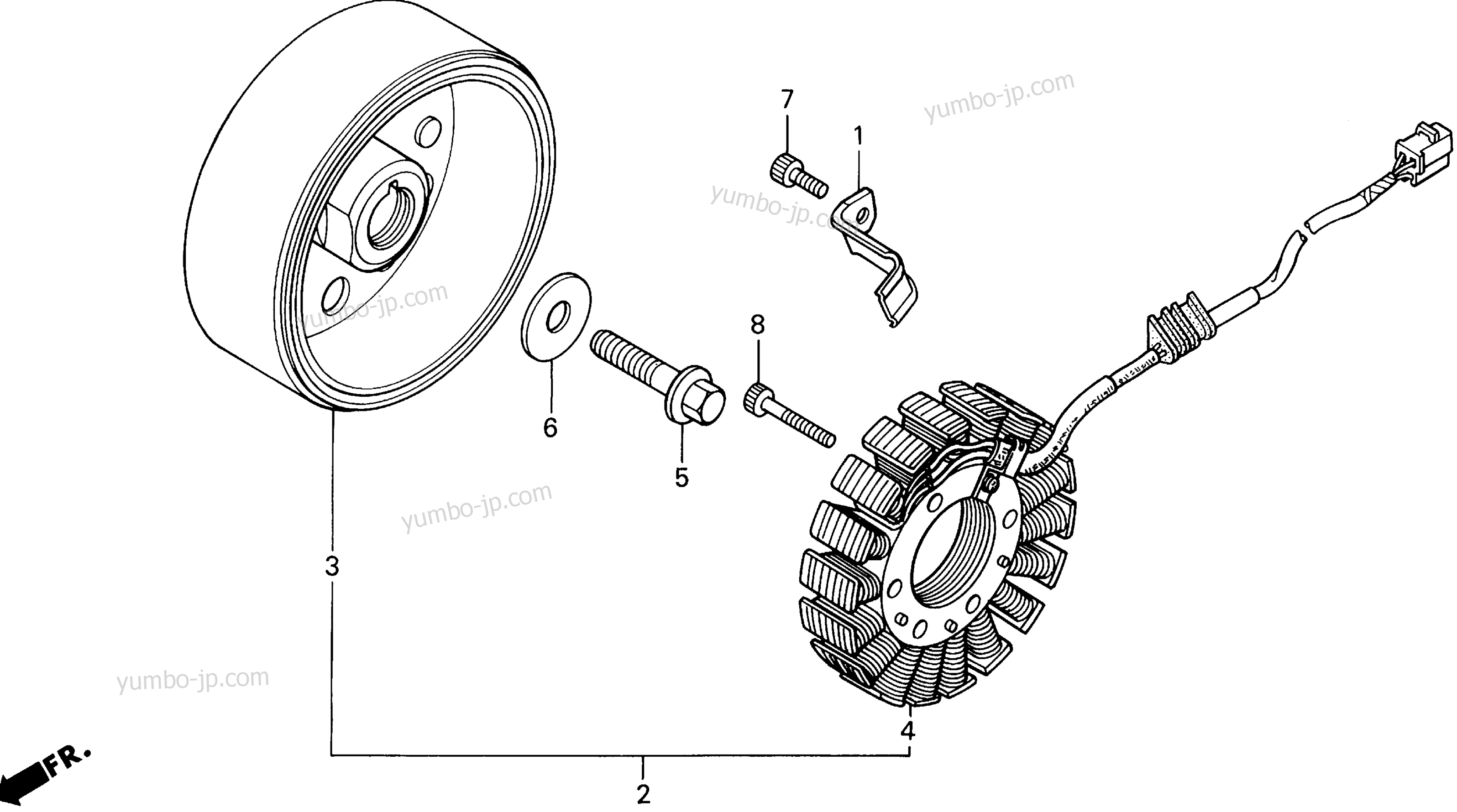 ALTERNATOR for motorcycles HONDA CBR600F3 A 1995 year