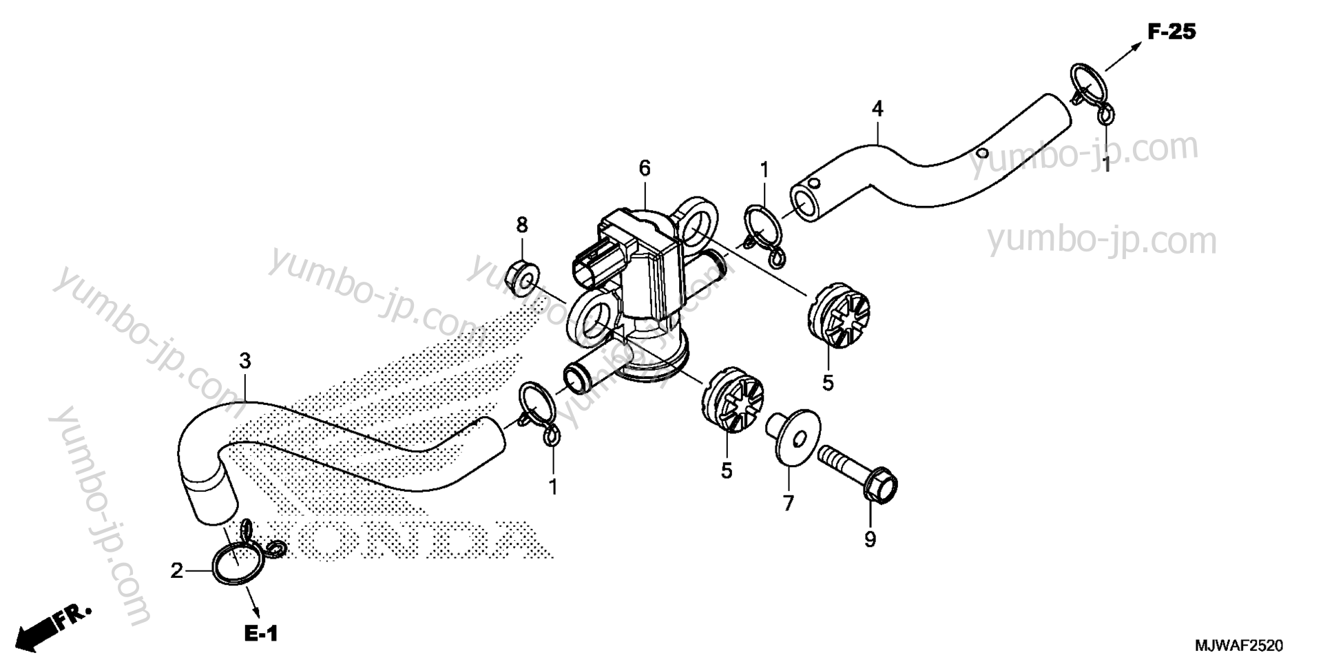 AIR INJECTION SOLENOID VALVE для мотоциклов HONDA CBR500RA 2AC 2016 г.