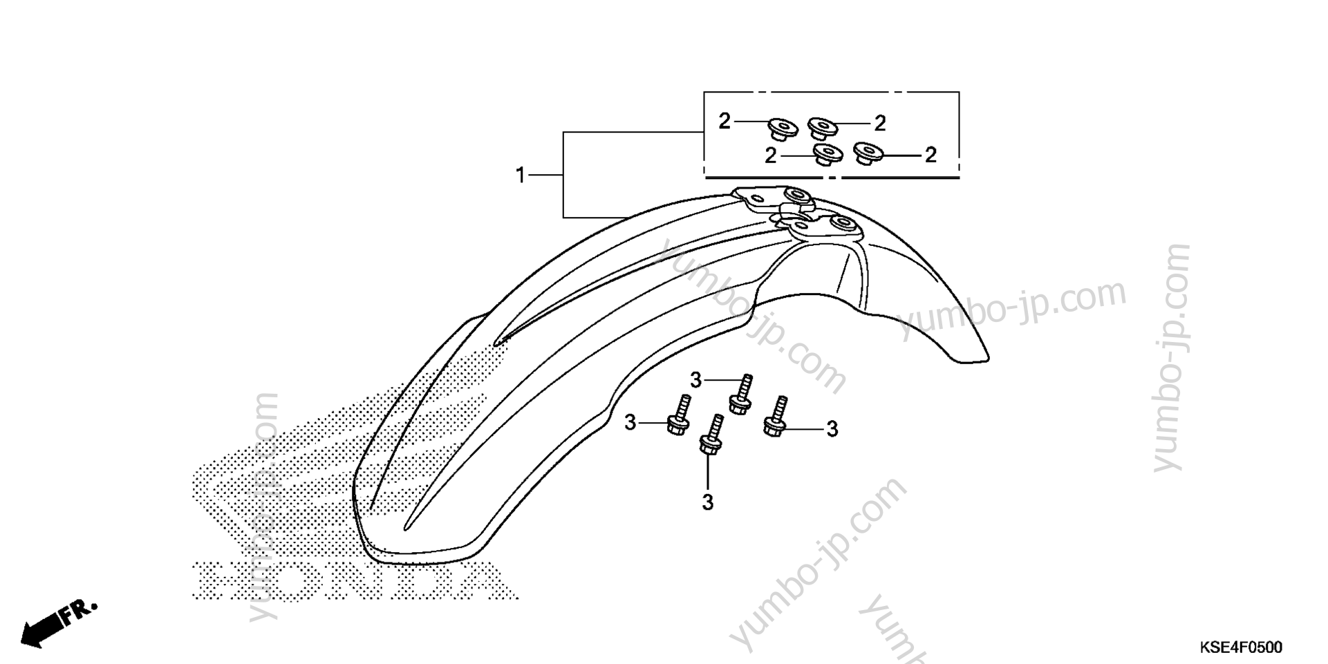 FRONT FENDER for motorcycles HONDA CRF150R A 2012 year