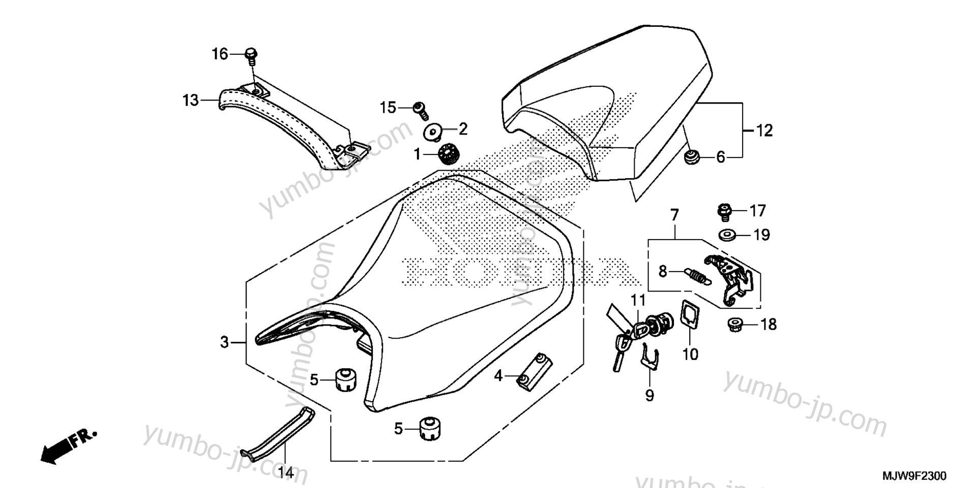 SEAT for motorcycles HONDA CB500FA AC 2016 year