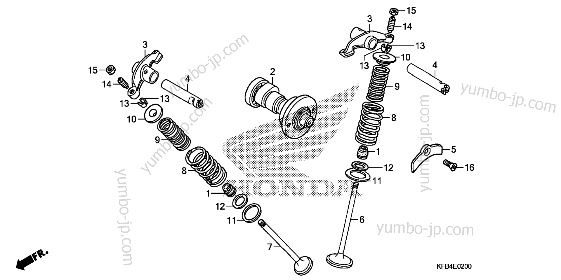 CAMSHAFT / VALVE for motorcycles HONDA CRF230L AC 2009 year