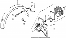 TAILLIGHT / REAR FENDER for мотоцикла HONDA NU50M A1983 year 