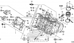 CYLINDER HEAD (FR.) для мотоцикла HONDA VFR800FD 2AC2015 г. 