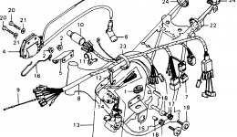 WIRE HARNESS for мотоцикла HONDA XL100 A1977 year 
