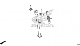 SIDE STAND for мотоцикла HONDA CRF125FB AC2014 year 