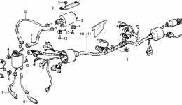 WIRE HARNESS for мотоцикла HONDA VF750C A1988 year 