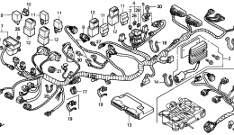 WIRE HARNESS for мотоцикла HONDA VFR800FI A1999 year 