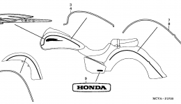 EMBLEM для мотоцикла HONDA VTX1800N2 A2005 г. 
