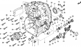 REAR CASE for мотоцикла HONDA GL1500 AC1990 year 