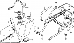 OIL TANK / REAR CARRIER for мотоцикла HONDA NU50 A1982 year 