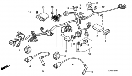 WIRE HARNESS for мотоцикла HONDA CB250 A2008 year 