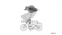 MARKS (1) for мотоцикла HONDA CMX250C AC2003 year 