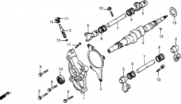 CAMSHAFT / LOWER ROCKER ARM для мотоцикла HONDA CX500 A1978 г. 
