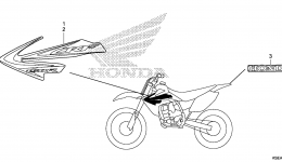 MARK для мотоцикла HONDA CRF150RB AC2014 г. 