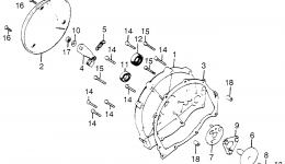CLUTCH COVER for мотоцикла HONDA CB750K A1978 year 