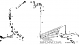 BRAKE PEDAL / CHANGE PEDAL for мотоцикла HONDA CBR600RR A2009 year 