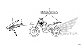 STRIPE / MARK ('15-'16) for мотоцикла HONDA CRF230F AC2016 year 