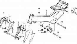 FRAME / STEP BAR for мотоцикла HONDA NU50 AA1982 year 