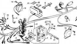 WIRE HARNESS for мотоцикла HONDA GL1000 A1978 year 